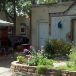 Artsy Backyard in 1880's Denver Neighborhood