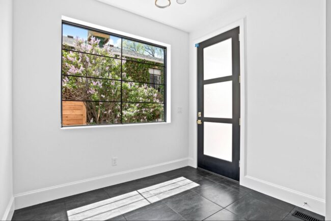 Cluttered / Unfinished entry